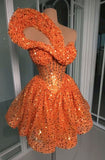 Fancy Short Hoco Dresses A line Sweetheart Sequin Mini Formal 8th Grade Homecoming Dresses Summer Middle School Homecoming Outfits HZ1121