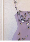 Cute A line Spaghetti Straps Lilac Mini Short Formal 8th Grade Homecoming Dresses Summer Middle School Hoco Dress Homecoming Outfits HZ1121
