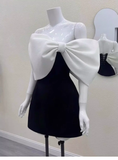 Cute A line Strapless Black Satin Mini Short Formal 8th Grade Homecoming Dresses Summer Middle School Hoco Dress Homecoming Outfits Birthday Dress HZ1121