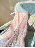 Pretty A line V Neck Lace Pink Short Formal 8th Grade Homecoming Dresses Summer Middle School Hoco Dress Homecoming Outfits HZ1121