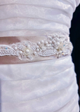 Classic Bridal Gown Mermaid Strapless Satin Long White Wedding Dresses Elegant Bridal Gowns HZ1121