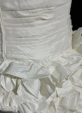 Vintage Ball Gown Sweetheart Taffeta White Sleeveless Mini Short Formal 8th Grade Homecoming Dresses Summer Middle School Hoco Dress Homecoming Outfits HZ1121