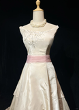 Vintage Bridal Gown 1960s Ball Gown Off The Shoulder Ivory Long Summer Autumn Wedding Dresses Elegant Bridal Gowns HZ1121