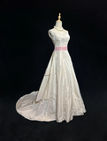 Vintage Bridal Gown 1960s Ball Gown Off The Shoulder Ivory Long Summer Autumn Wedding Dresses Elegant Bridal Gowns HZ1121