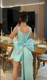 Cute Sheath Tiffany Blue Sleeveless Mini Short Formal 8th Grade Homecoming Dresses Summer Middle School Hoco Dress Homecoming Outfits 25 Birthday Dress HZ1121