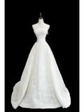 Timeless Bridal Gown Ball Gown Strapless Lace Long White Wedding Dresses Elegant Bridal Gowns HZ1121