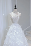 Timeless Bridal Gown Ball Gown Strapless Sequin Sleeveless Long White Wedding Dresses Elegant Bridal Gowns HZ1121