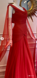 Elegant Mermaid Scoop Neck Pink Chiffon Long Prom Dresses Party Dress Summer 20th Birthday Outfits 18th Birthday Dresses HZ1121
