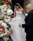 Elegant Bridal Gown Ball Gown Sweetheart White Wedding Dresses Minimalist Bridal Gowns HZ1121