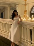 Sexy A line Square Satin 21st Birthday Dress Party Gown Birthday Outfits Birthday Dress Ideas For Women HZ1121