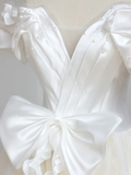 Ethereal Wedding Dress Ball Gown Off The Shoulder Tulle White Wedding Dresses Bridal Gowns HZ1121