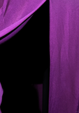 Elegant Glamour A Line Scoop Grape Chiffon Long Prom Dress Party Dress Evening Dresses HZ1121