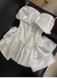 Cute A line White Short Homecoming Dress Summer Hoco Dresses Cocktail Dress For Senior Teens HZ1121