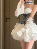 Cute Ball Gown Sweetheart Short White Homecoming Dress Summer Hoco Dresses Cocktail Dress For Senior Teens HZ1121