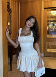 Sexy Sheath Square Neckline Short Summer 20th Birthday Dress Hoco Dress Birthday Outfit 18th Birthday Mini Cocktail Dresses HZ1121