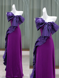 Gorgeous Mermaid Strapless Grape 23rd Birthday Dress Prom Dress Birthday Outfits For Women HZ1121