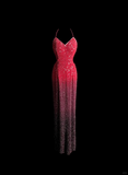 Vintage Mermaid Halter Sequin Pink Backless Long Prom Dress Party Dress Graduation Dresses HZ1121