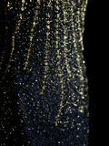 Pretty Mermaid Halter Navy Blue Sequin Backless Long Night Dinner Evening Dresses Formal Summer Wedding Guest Dresses Wedding Guest Outfits HZ1121