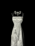 Retro Mermaid Spaghetti Straps Silver 20th Birthday Dress Long Prom Dress Birthday Outfits For Women HZ1121