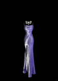 Vintage Mermaid Spaghetti Straps Grape Satin Long Prom Dress Party Dress Graduation Dresses HZ1121