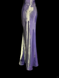 Vintage Mermaid Spaghetti Straps Grape Satin Long Prom Dress Party Dress Graduation Dresses HZ1121
