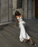 Pretty Sheath Sweetheart White Night Dinner Evening Dresses Formal Summer Wedding Guest Dresses Wedding Guest Outfits HZ1121