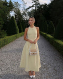Pretty A line Scoop Neck Yellow Night Dinner Evening Dresses Formal Summer Wedding Guest Dresses Wedding Guest Outfits HZ1121
