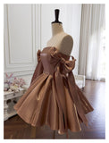 Sexy A line Spaghetti Straps Satin Corset Back Short Homecoming Dress Summer Hoco Dresses Cocktail Dress Birthday Outfits HZ1121