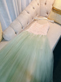 Elegant A line Spaghetti Straps Mint Green Prom Dresses Formal Summer Wedding Guest Dresses Wedding Guest Outfit HZ1121