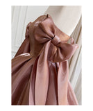Sexy A line Spaghetti Straps Satin Corset Short Homecoming Dress Summer Hoco Dresses Cocktail Dress Birthday Outfits HZ1121