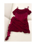 Sexy Sheath Spaghetti Straps Burgundy Short Homecoming Dresses Summer Hoco Dresses Cocktail Dress Birthday Outfits HZ1121