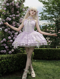 Vintage Ball Gown Halter Purple Chiffon 22th Birthday Dress Lolita Dress Cute Lolita Outfits HZ1121