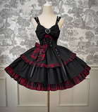 Vintage Ball Gown Spaghetti Straps Black 22nd Birthday Dress Lolita Dress Cute Lolita Outfits HZ1121
