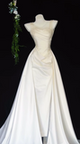 Elegant Sheath Long Prom Dress Spaghetti Strap Satin Formal Evening Dress HZ1121