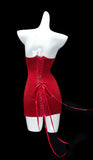 Sexy Bodycon Short Prom Dresses Red Birthday Dresses Sweetheart Neck Homecoming Dresses HZ1121