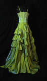 Gorgeous Sheath Tulle Long Prom Dresses Green Formal Evening Dresses HZ1121