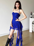 Gorgeous Halter Bodycon Lace Short Prom Dresses, Royal Blue Homecoming Dresses HZ1121