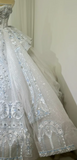 Timeless Strapless Ball Gown Tulle Wedding Dresses White Bridal Gowns HZ1121