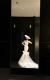 Elegant Strapless Mermaid Wedding Dresses Sleeveless Tulle White Bridal Gowns HZ1121