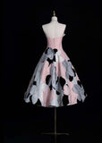 Fairy Chicken Heart A-Line Short Prom Dress with Appliqu¨¦, Pink Birthday Dress HZ1121