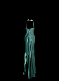 Vintage Sheath Spaghetti Straps Blue Mother Of Bride Dress Party Gown Floor Length For Summer Women HZ1121