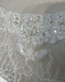 Modest Wedding Dress Sheath Scoop Neck Short Sleeves Summer Lace Wedding Dresses Bride Dress Bridal Gowns HZ1121