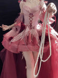 Vintage Ball Gown Spaghetti Straps Ombre Pink 16th Birthday Dress Lolita Dress Birthday Outfits HZ1121