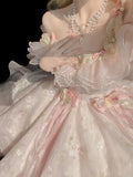 Vintage Ball Gown Off The Shoulder Short Pink Summer 18th Birthday Dress Lolita Dress Mini 18th Birthday Outfits Short Lolita Outfit HZ1121