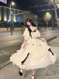 Vintage Ball Gown Off The Shoulder White Chiffon Summer 18th Birthday Dress Lolita Dress Birthday Outfits HZ1121
