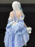 Vintage Ball Gown Off The Shoulder Ombre Blue Chiffon 22th Birthday Dress Lolita Dress Cute Lolita Outfits HZ1121