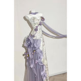 Pretty Sheath Sweetheart Lilac Long Summer 18th Birthday Dress Lolita Dress 20th Birthday Outfits HZ1121