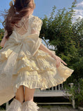 Vintage Ball Gown High Neck Lace Summer 18th Birthday Dress Lolita Dress Birthday Outfits HZ1121