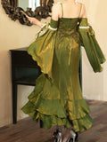 Pretty Mermaid Spaghetti Straps Green Summer 18th Birthday Dress Lolita Dress Birthday Outfits HZ1121