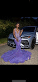 Pretty Mermaid V Neck Black Girl Grape Beads Sequin 18th Birthday Dress Prom Dress Birthday Outfits For Women HZ1121